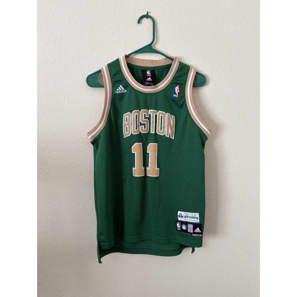 Rare Adidas Boston Celtics Glen Davis #11 Jersey St Patricks Day Swingman Kids L